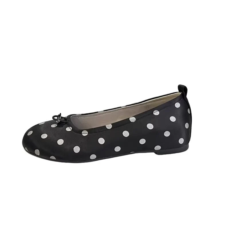 Damen elegante Ballerinas mit verspieltem Punkte-Design und komfortablem Fußbett Heidi Mode - Image 5