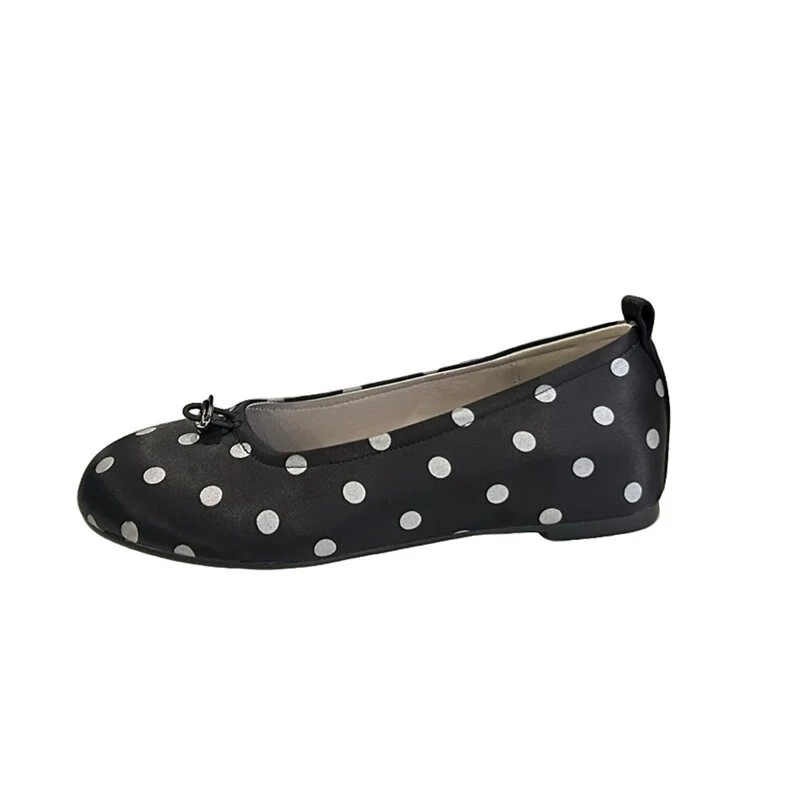 Damen elegante Ballerinas mit verspieltem Punkte-Design und komfortablem Fußbett Heidi Mode - Image 6