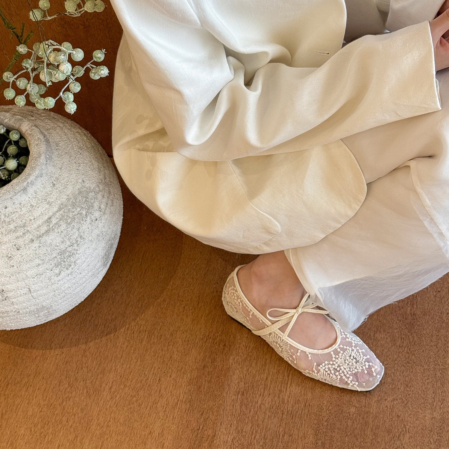 Damen elegante Ballerinas mit verspieltem Schleifendesign Heidi Mode - Image 4