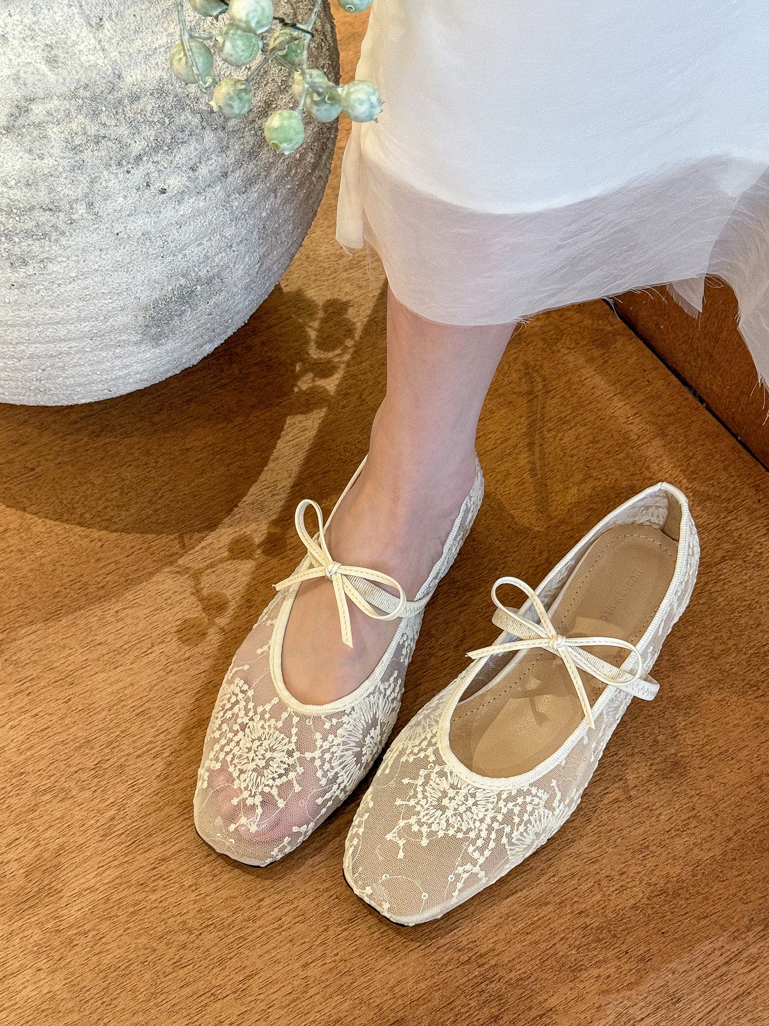 Damen elegante Ballerinas mit verspieltem Schleifendesign Heidi Mode - Image 6