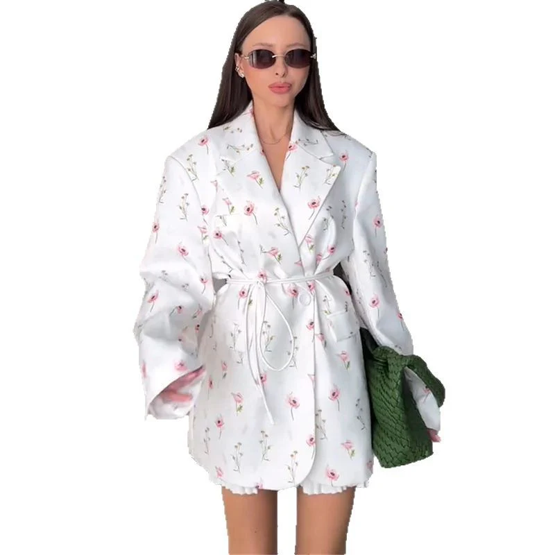 Damen Elegante Blazerjacke mit floralen Details Heidi-Mode - Image 5