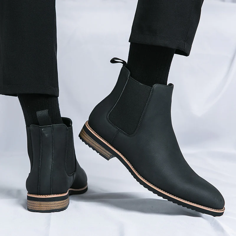 Damen Elegante Chelsea-Boots aus hochwertigem Kunstleder mit flexiblem Gummizug Heidi Mode - Image 2