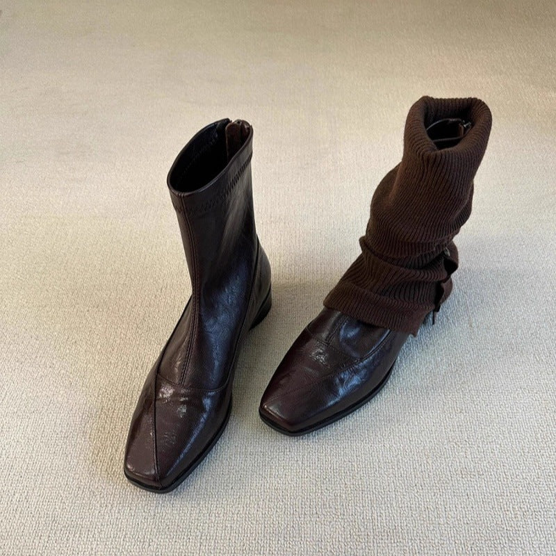 Damen elegante Chelsea Boots mit spitzem Fußteil Heidi Mode