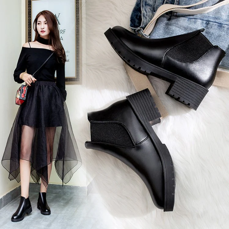 Damen elegante Chelsea-Stiefel Heidi Mode - Image 3