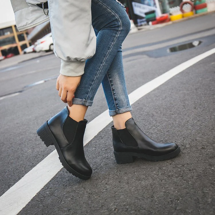Damen elegante Chelsea-Stiefel Heidi Mode - Image 4