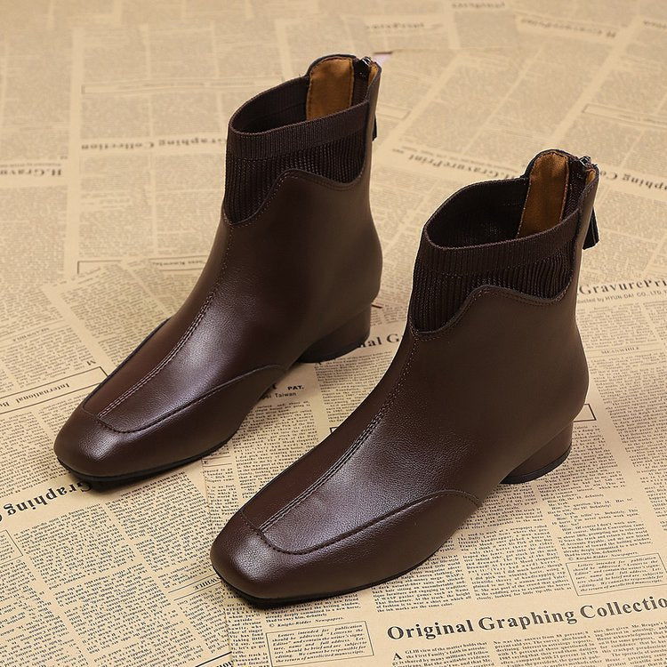 Damen elegante Chelsea-Stiefeletten mit flexiblem Stretch-Einsatz Heidi Mode - Image 4