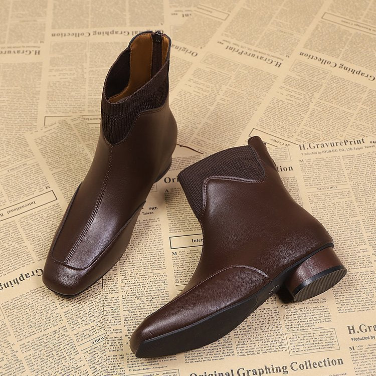 Damen elegante Chelsea-Stiefeletten mit flexiblem Stretch-Einsatz Heidi Mode - Image 6
