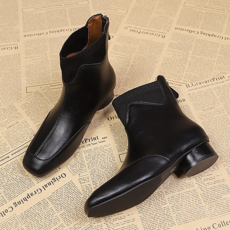 Damen elegante Chelsea-Stiefeletten mit flexiblem Stretch-Einsatz Heidi Mode - Image 7