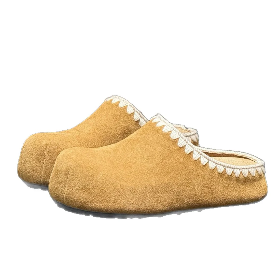 Damen Elegante Clogs aus weichem Wildleder mit handgefertigten Details Heidi Mode - Image 5