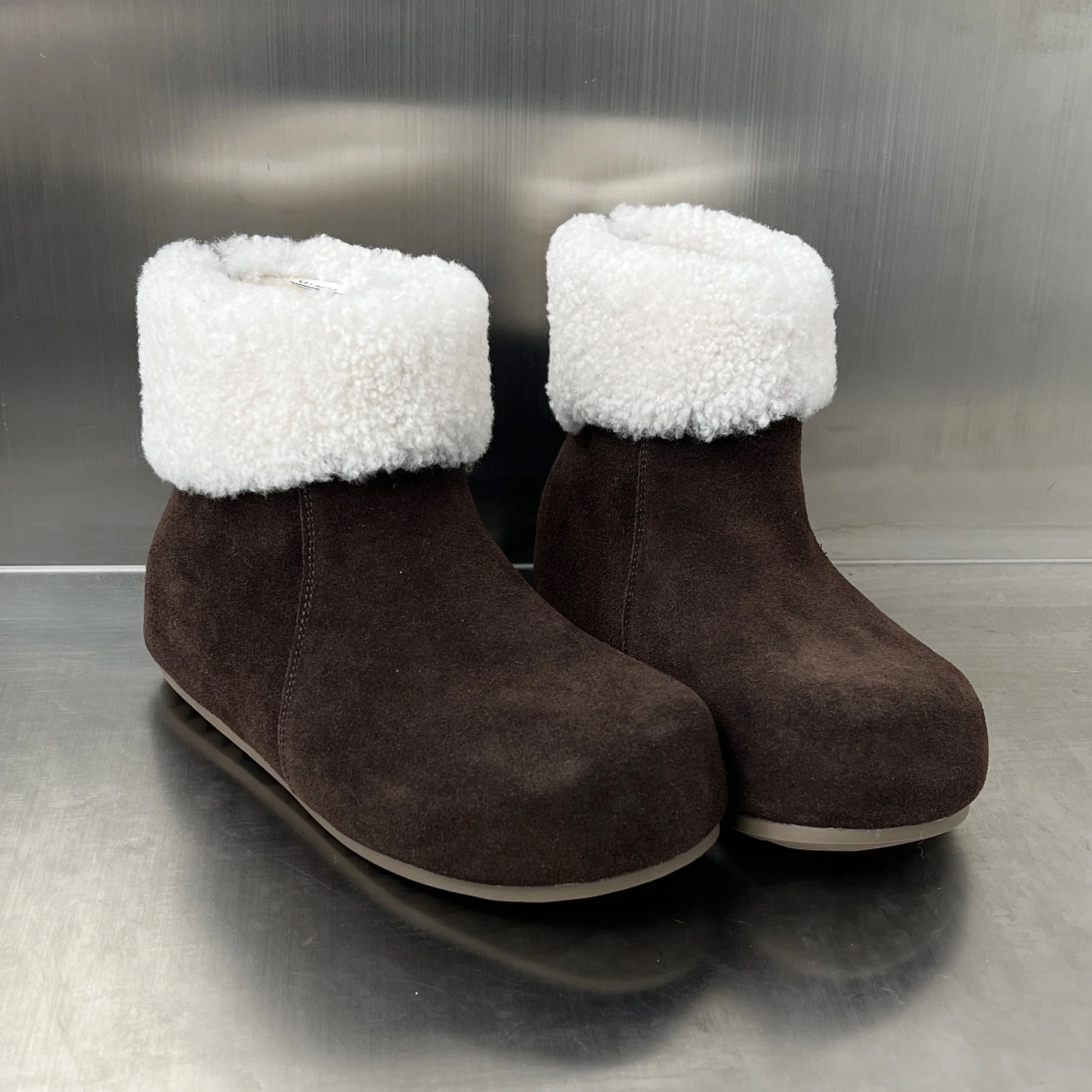 Damen elegante Fleece-Stiefel mit weichem Innenfutter und rutschfester Sohle Heidi Mode - Image 4