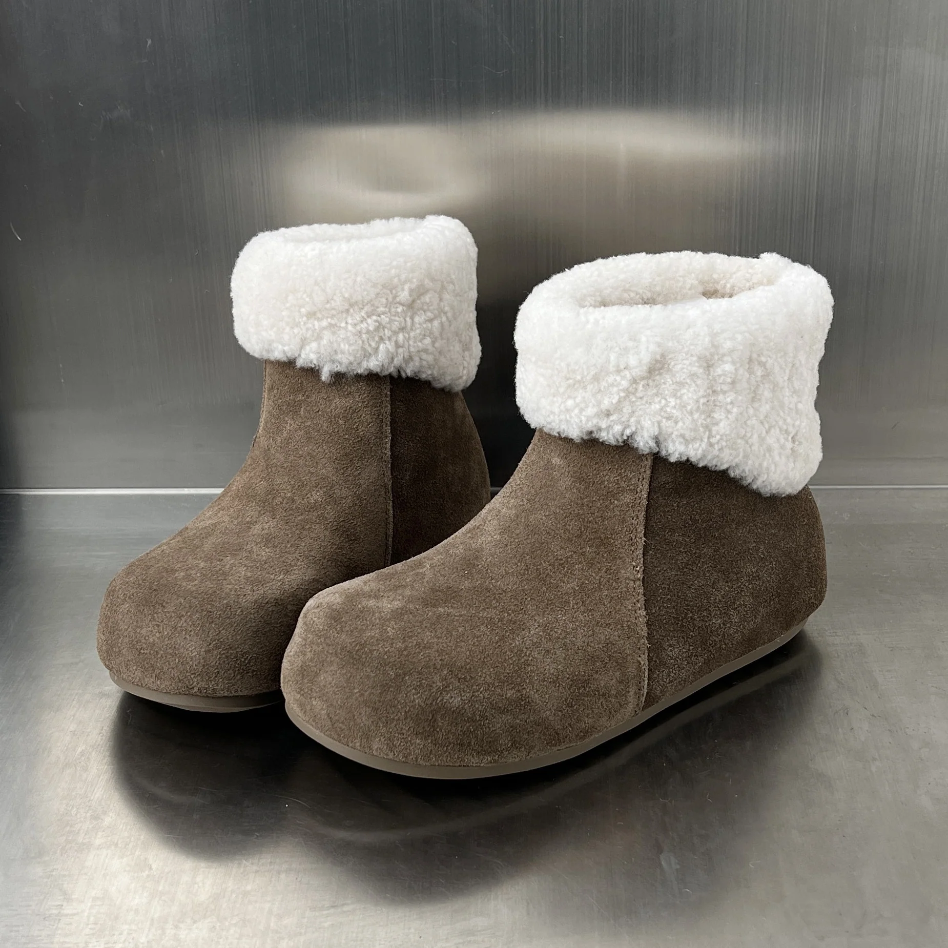 Damen elegante Fleece-Stiefel mit weichem Innenfutter und rutschfester Sohle Heidi Mode - Image 6