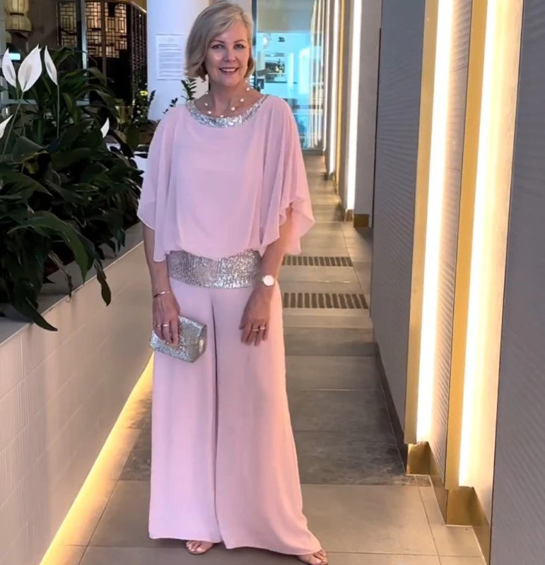 Damen Elegante Jumpsuit mit Schimmerndem Taillenbund Heidi-Mode - Image 6