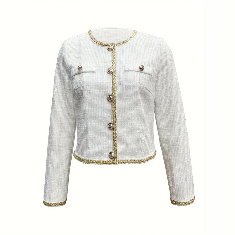 Damen Elegante Kurzjacke mit Klassischen Knopfdetails Heidi-Mode - Image 4