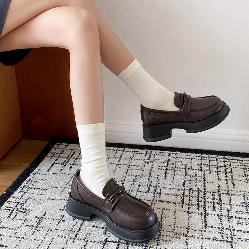 Damen Elegante Leder-Loafers mit klassischem Design und bequemer Sohle Heidi Mode - Image 2