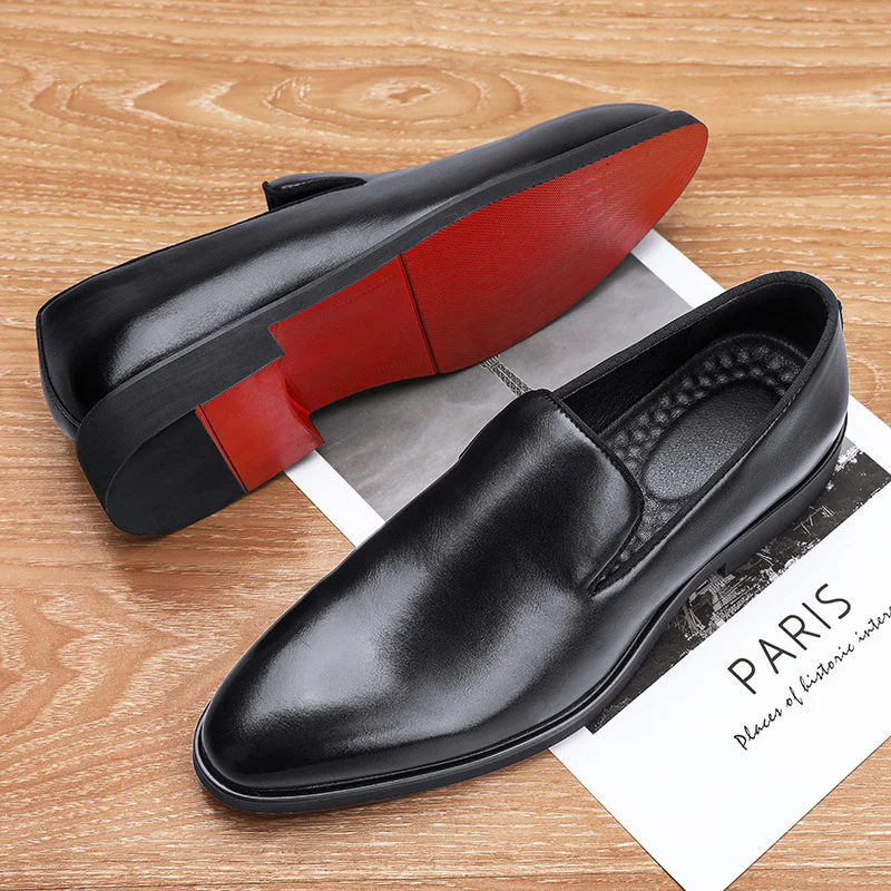 Damen Elegante Leder Slipper mit zeitlosem Design Heidi Mode