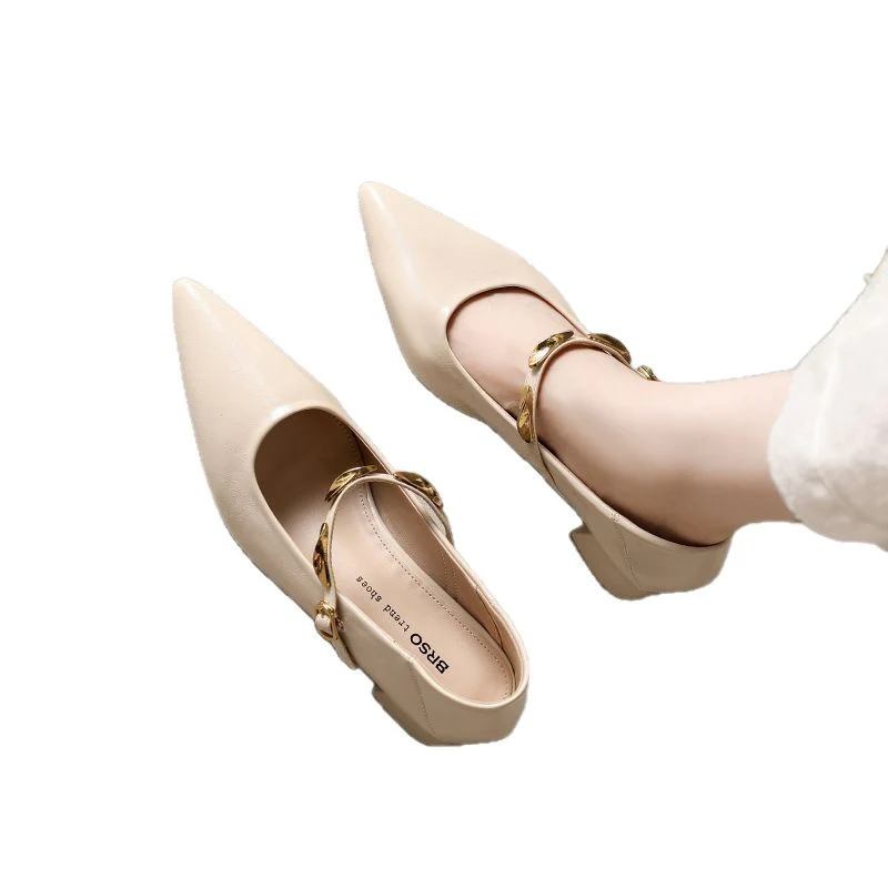 Damen elegante Lederpumps mit Blockabsatz Heidi Mode - Image 5