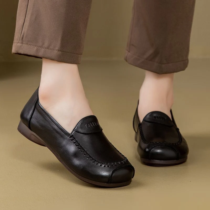 Damen elegante Lederschuhe mit bequemer Passform und modischem Design Heidi Mode - Image 2