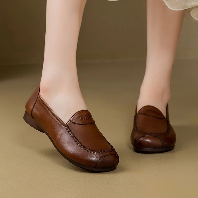 Damen elegante Lederschuhe mit bequemer Passform und modischem Design Heidi Mode - Image 3