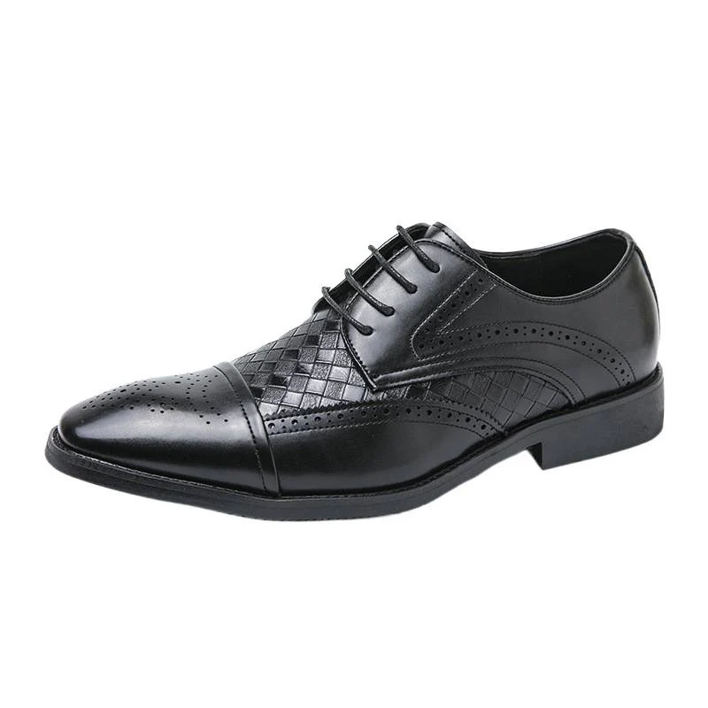 Damen Elegante Lederschuhe mit strukturiertem Obermaterial und klassischem Design Heidi Mode - Image 5