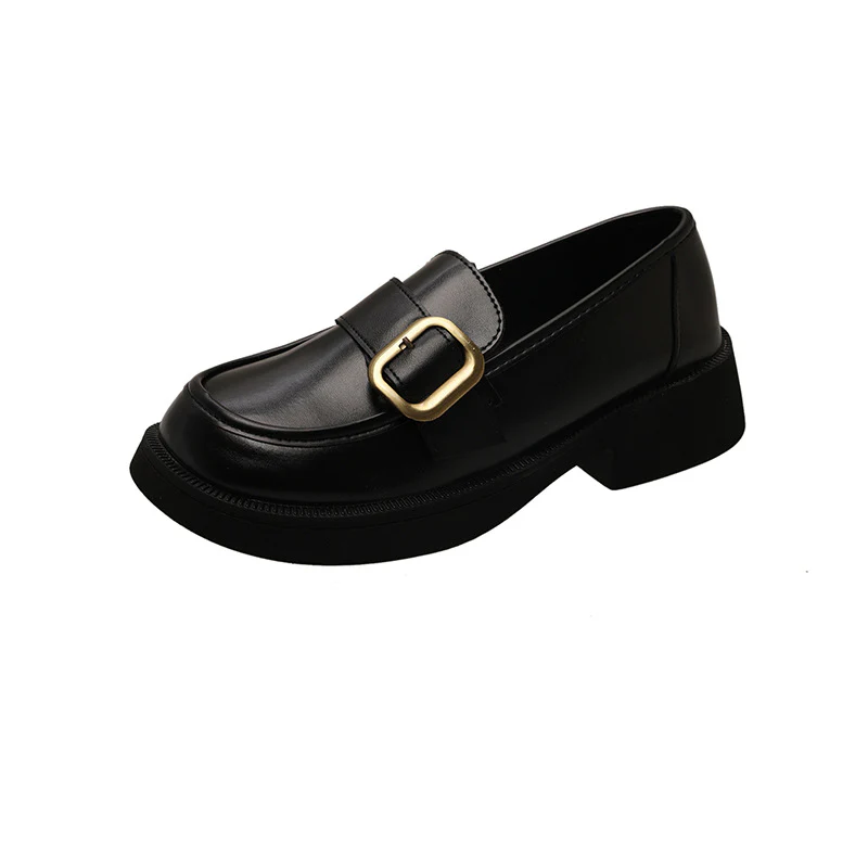Damen Elegante Loafers mit glänzender Oberfläche und dekorativem Schnallenverschluss Heidi Mode - Image 6