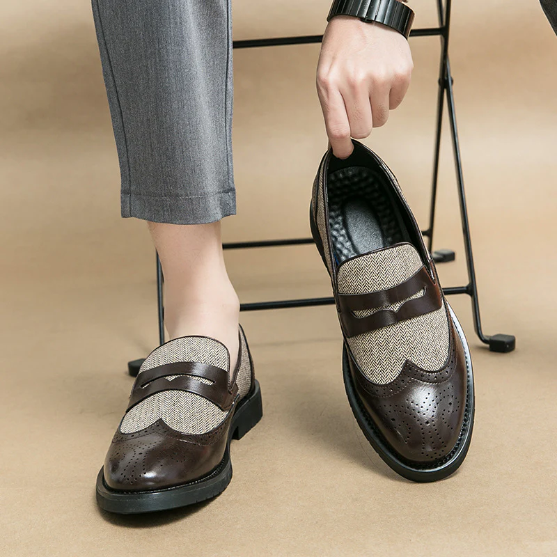 Damen Elegante Loafers mit strukturiertem Obermaterial und komfortabler Sohle Heidi Mode