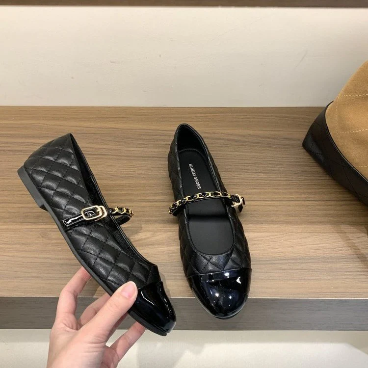 Damen Elegante Mary Jane Ballerinas mit modischem Riemchen und komfortablem Fußbett Heidi Mode - Image 2