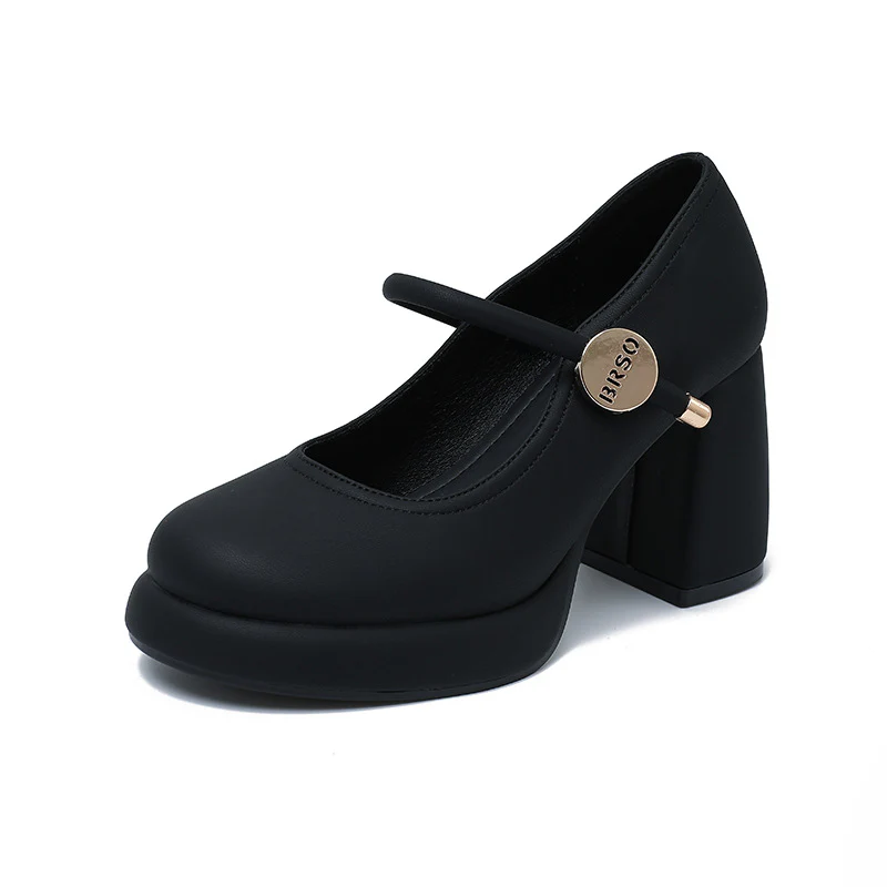 Damen elegante Mary Jane Pumps mit modischem Blockabsatz und Schnalle Heidi Mode - Image 6