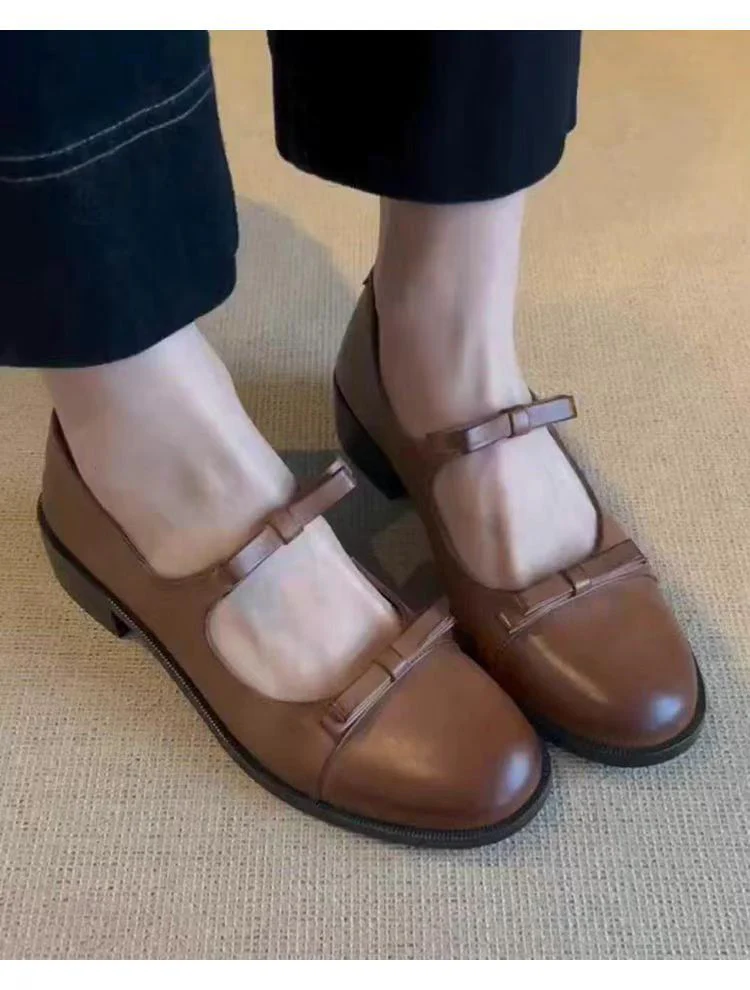 Damen elegante Mary Jane Schuhe mit komfortablem Riemenverschluss und hochwertiger Lederverarbeitung Heidi Mode - Image 6