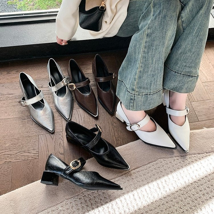 Damen Elegante Mary Jane Schuhe mit Modischem Blockabsatz und Verstellbarem Riemen Heidi-Mode - Image 2