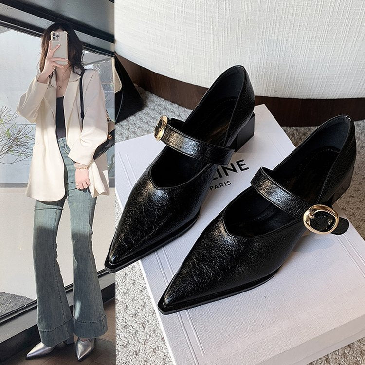 Damen Elegante Mary Jane Schuhe mit Modischem Blockabsatz und Verstellbarem Riemen Heidi-Mode - Image 7