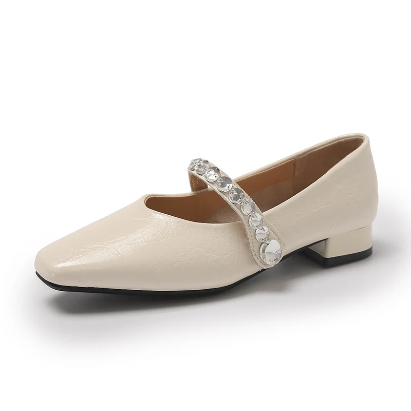 Damen elegante Mary Jane Schuhe mit modischem Riemen und funkelnden Applikationen Heidi Mode - Image 6