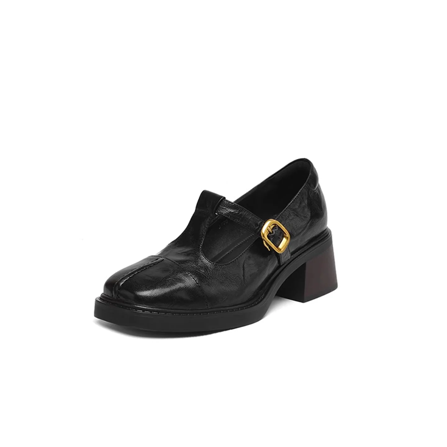 Damen elegante Mary Janes mit hochwertiger Lederoberfläche und komfortablem Blockabsatz Heidi Mode - Image 5