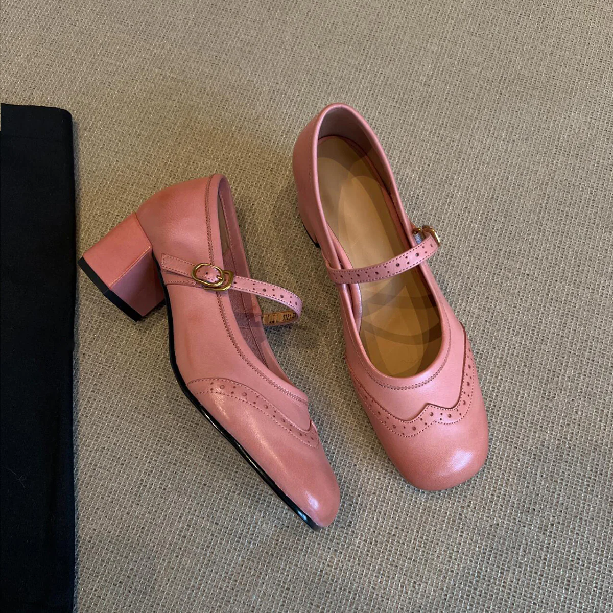 Damen elegante Mary Janes mit modischem Riemen und hochwertiger Ledersohle Heidi Mode - Image 3