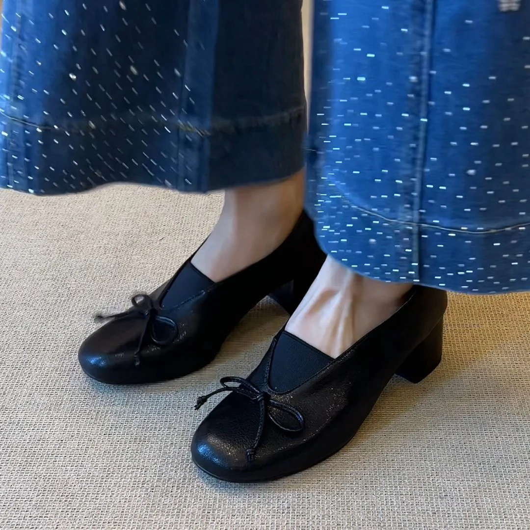 Damen elegante Mary Janes mit verstellbarem Riemen und Komfort-Fußbett Heidi Mode - Image 4