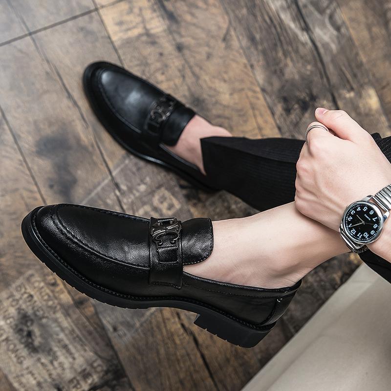 Damen Elegante Mokassins aus hochwertigem Leder mit modischem Schnallenverschluss Heidi Mode 1771406150 - Image 3