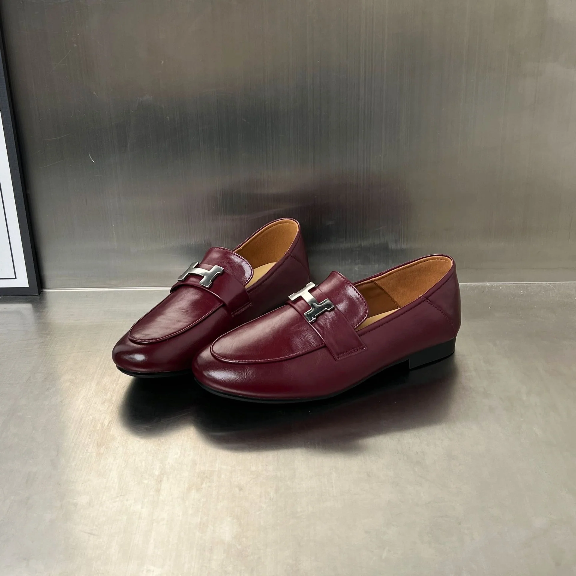 Damen Elegante Mokassins aus hochwertigem Leder mit modischem Schnallenverschluss Heidi Mode - Image 2