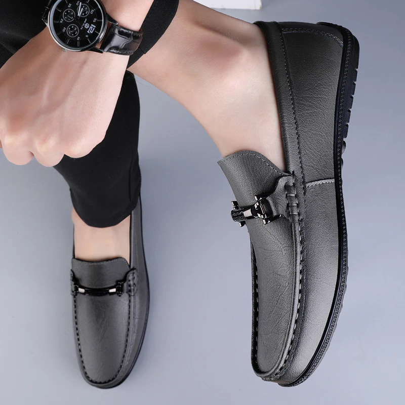 Damen Elegante Mokassins aus hochwertigem Leder mit modischem Schnallenverschluss Heidi Mode - Image 4