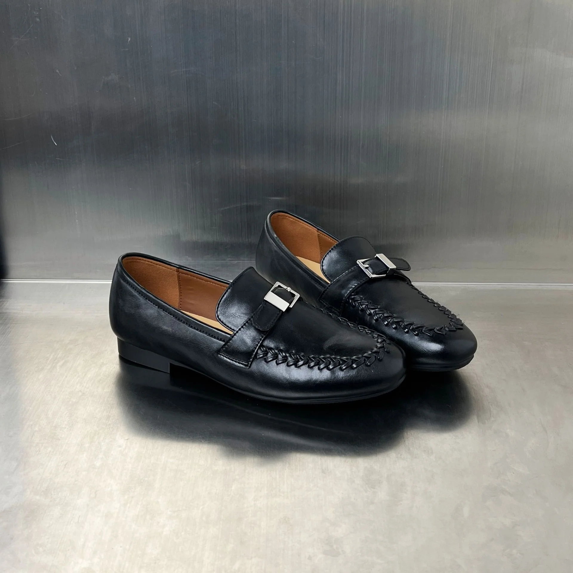 Damen Elegante Mokassins aus hochwertigem Leder mit stilvoller Schnallenverzierung Heidi Mode - Image 4