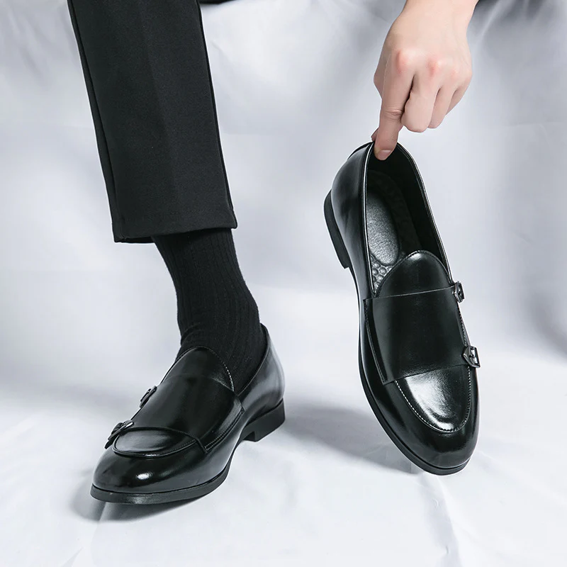 Damen Elegante Mokassins mit doppeltem Schnallenverschluss Heidi Mode - Image 2