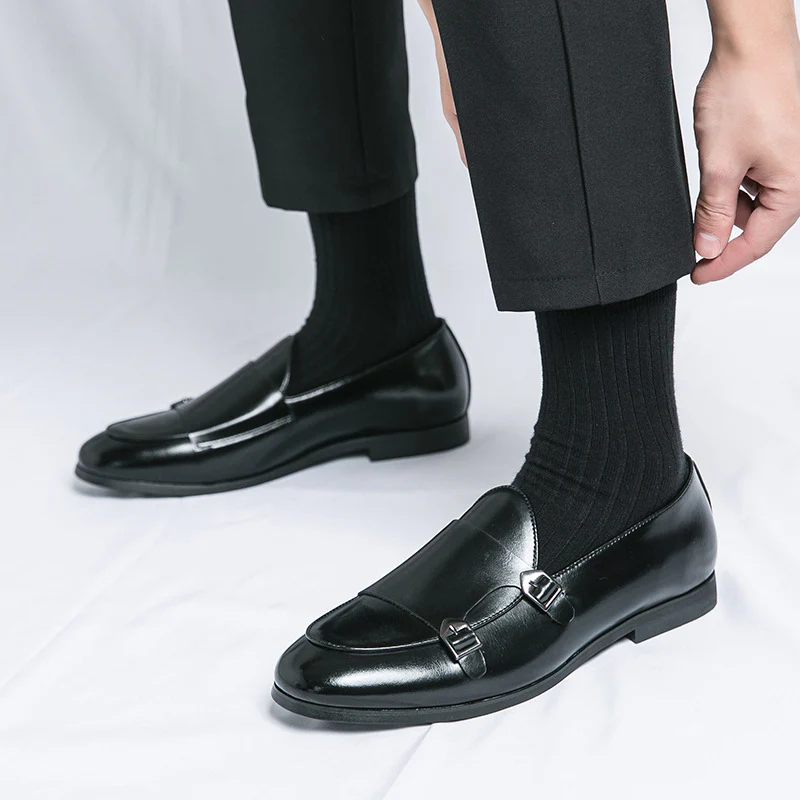 Damen Elegante Mokassins mit doppeltem Schnallenverschluss Heidi Mode - Image 4