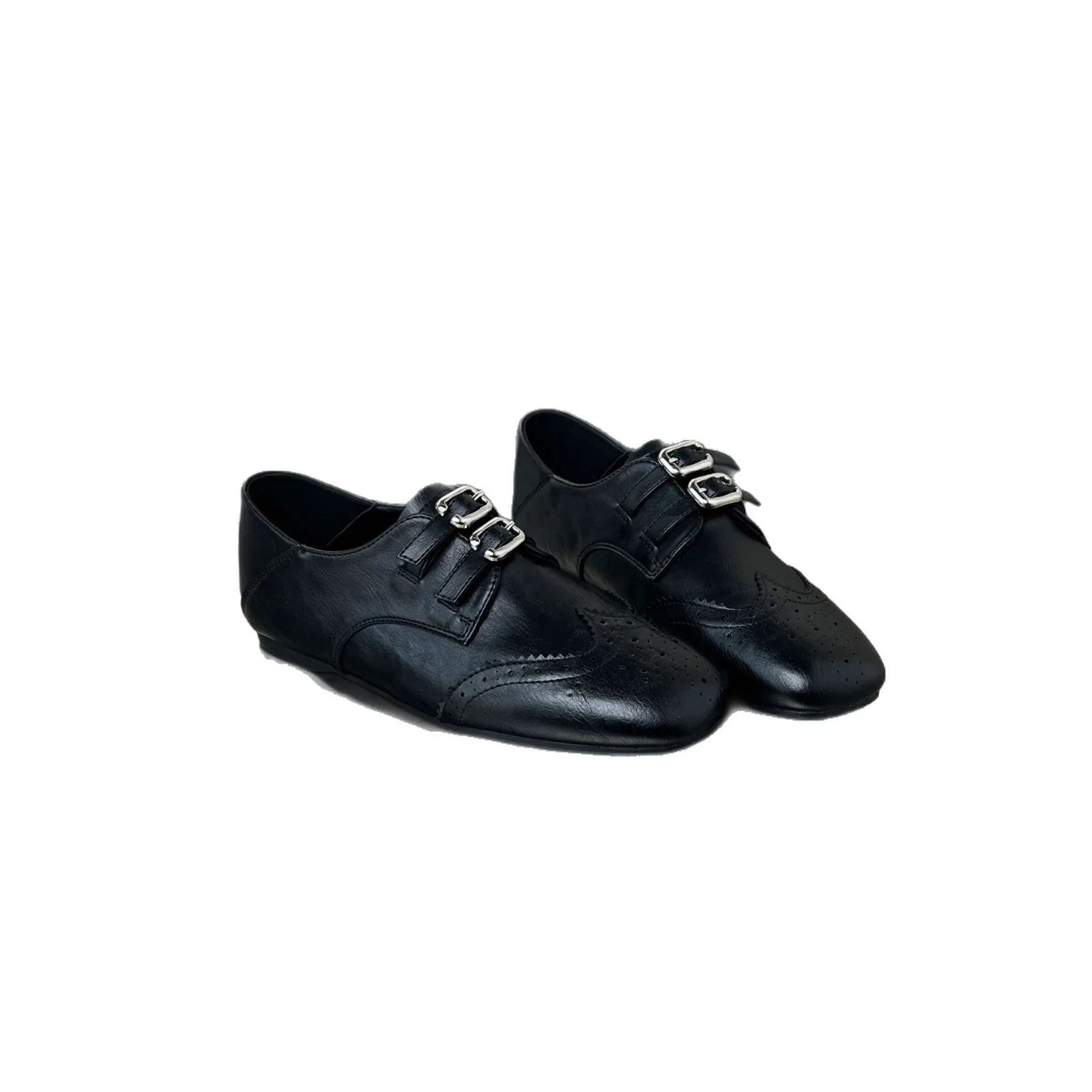 Damen elegante Mokassins mit doppeltem Schnallenverschluss Heidi Mode - Image 5