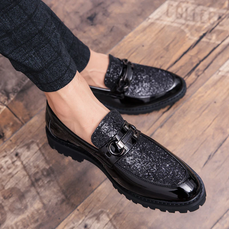 Damen Elegante Mokassins mit glitzerndem Obermaterial Heidi Mode - Image 2