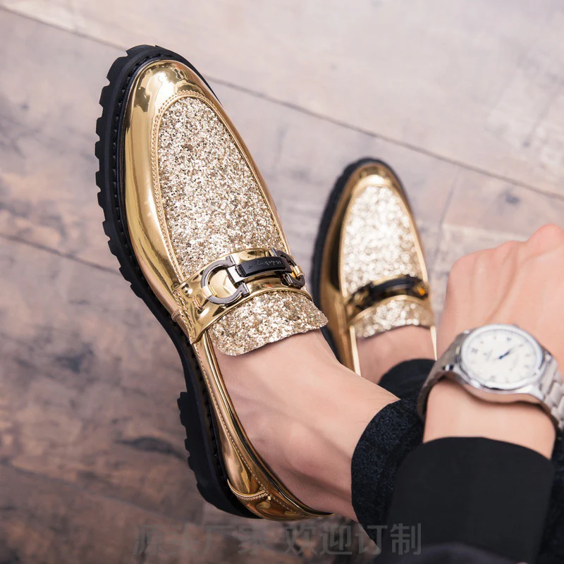 Damen Elegante Mokassins mit glitzerndem Obermaterial und modischem Design Heidi Mode - Image 2