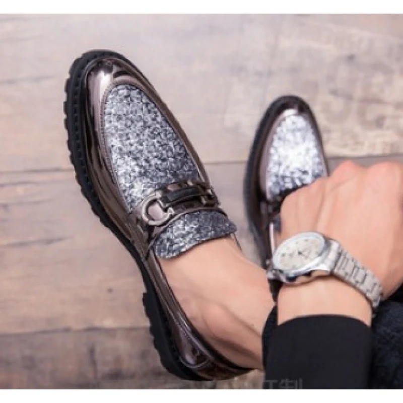 Damen Elegante Mokassins mit glitzerndem Obermaterial und modischem Design Heidi Mode - Image 8