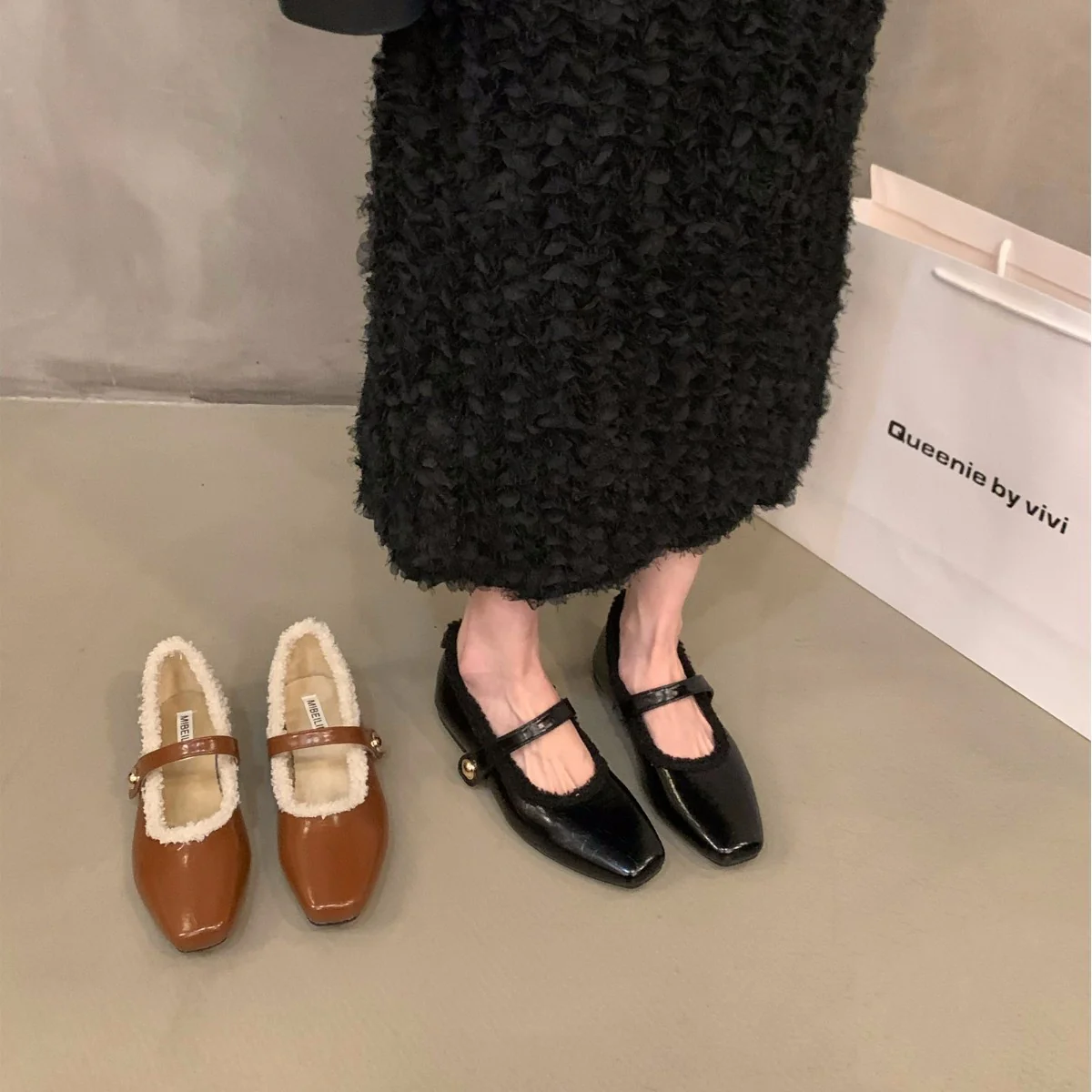 Damen elegante Mokassins mit hochwertigem Fleece-Futter Heidi Mode