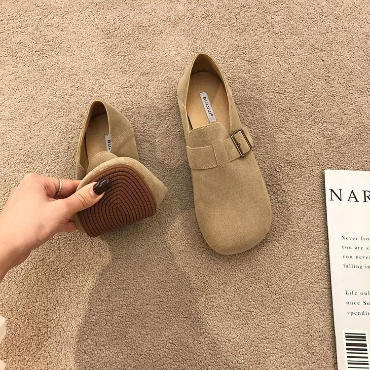 Damen Elegante Mokassins mit modischem Schnallenverschluss und weichem Obermaterial Heidi Mode - Image 4