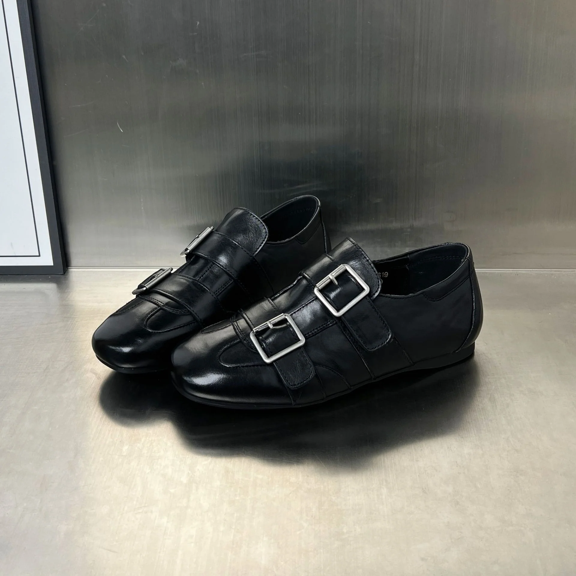Damen elegante Mokassins mit modischen Doppelschnallen Heidi Mode - Image 7