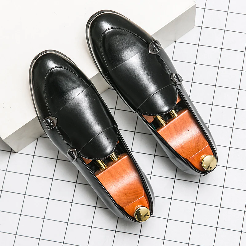 Damen elegante Mokassins mit modischen Schnallen Heidi Mode