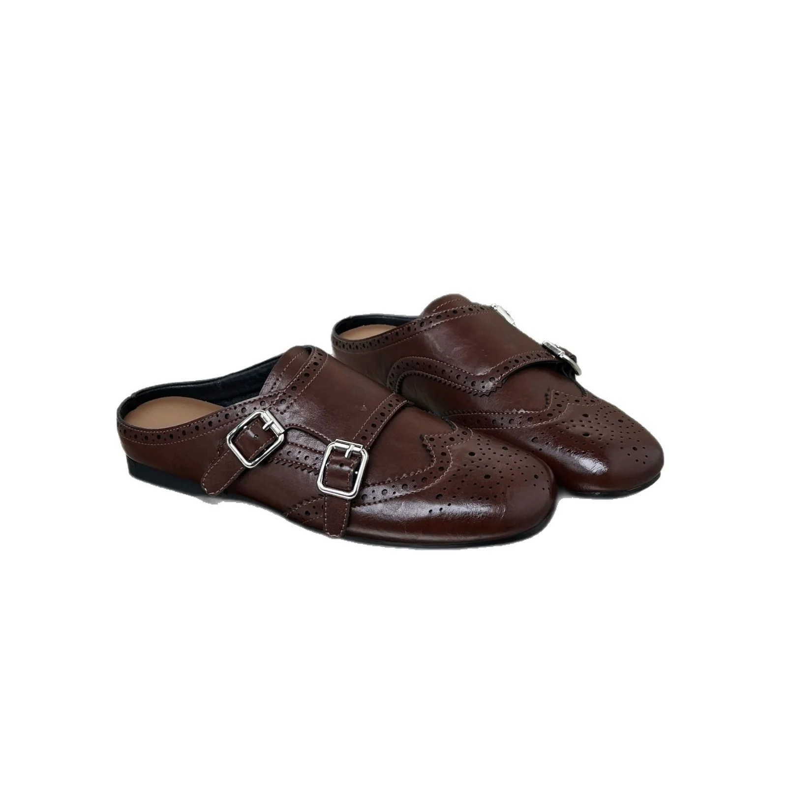 Damen Elegante Mokassins mit modischen Schnallen und perforiertem Design Heidi Mode - Image 5