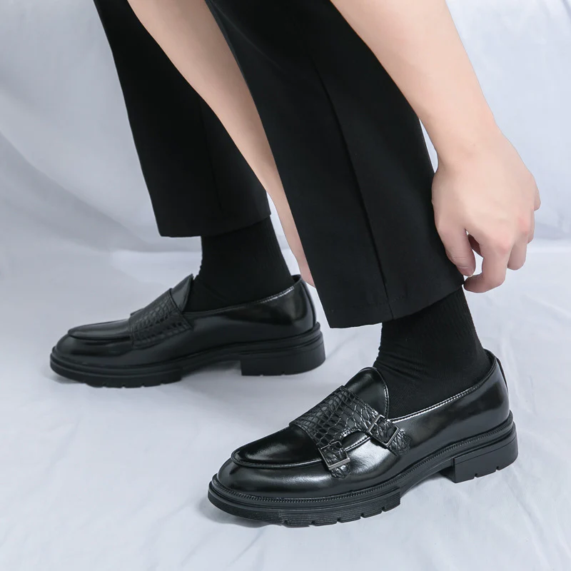 Damen elegante Mokassins mit modischen Schnallen und robustem Profil Heidi Mode - Image 4